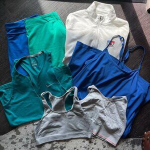 Bundle of Women's Athletic Tops, Skirts, Dress - Nike, Peter Millar, Aerie